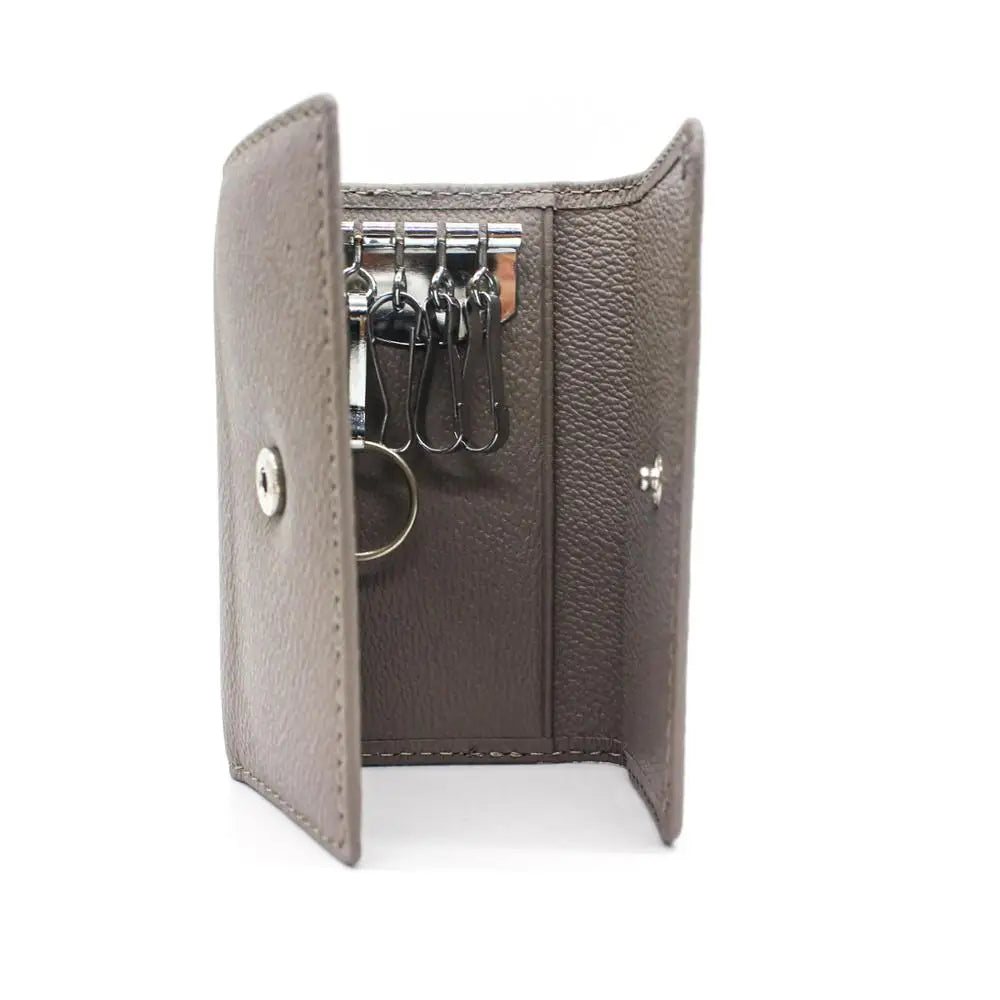 New Leather Case Key Holder Men/Women Key Wallet Fashion Housekeeper Key Bag Organizer