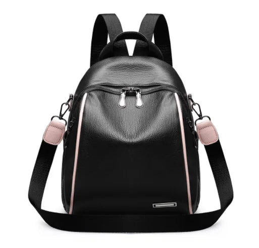 2026 New Korean Women's Fashion All-match Simple PU Backpack