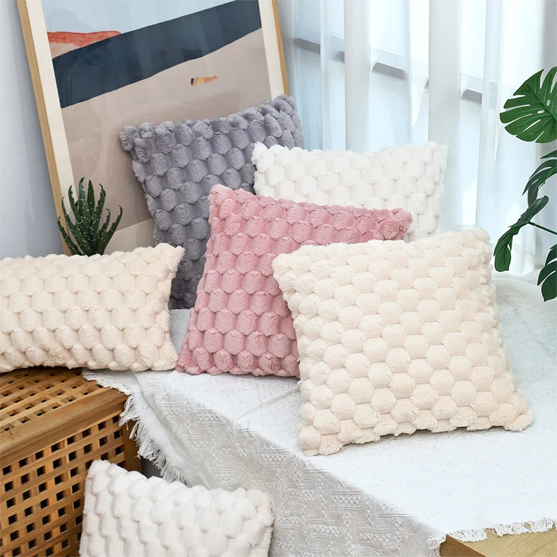 Amity Factory Wholesale Solid Pillowcases Winter Home Sofa Decoration Throw Pillow Covers Hotel Office Cushion Covers