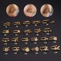 2022 New Fashion Clip Nose Fauxe Piercings Multi Designs butterfly and Cross Gold Plated Nose Rings for Women Men Jewelry