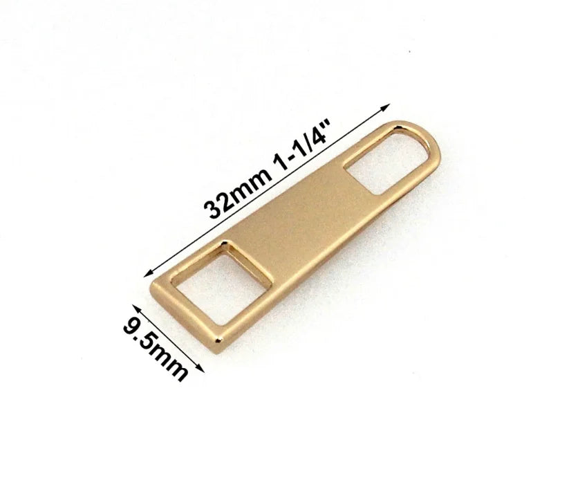 WYSE Wholesale  Metal Zipper Puller Repair Kits Slider Puller Instant Zipper Head Replacement for Broken Buckle Travel Bag