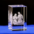 Customized Crystal Jesus 3d Laser Engraved Crystal Cube for Religious Gifts