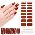 New Design Style Semi-cured Gel Strips Valentine's Day Design Gel Nail Stickers