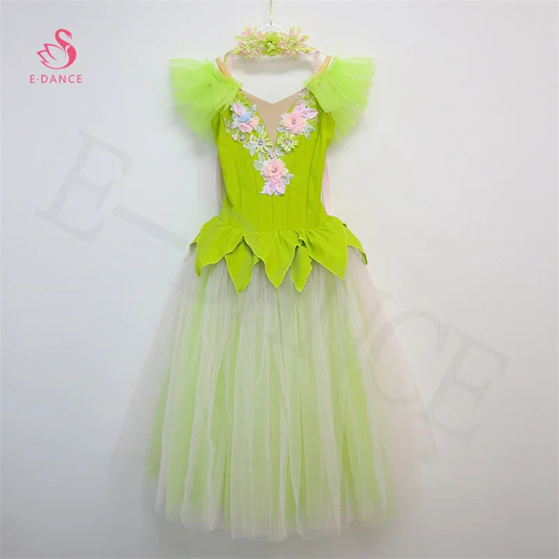R0184 Factory Wholesale Waltz of the Flowers Romantic Tutu Professional Ballet Dance Costume