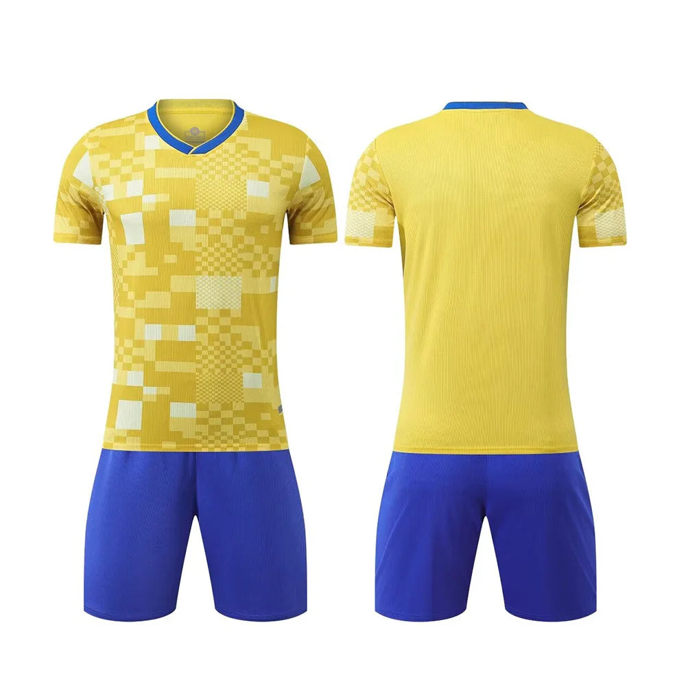 New Model Custom Sport Football Jersey Breathable Sublimated Soccer Jersey Set