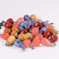 Huiying Raw Natural Crystal Semi-precious Stone Diy Water Drop Necklace Pendants jewelry