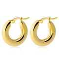 2 2.5 3cm Stainless Steel 5mm Thick Small Chunky Hoop Huggie Earring Women Earrings Accessories Outfit Party Jewelry