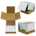 Customized High-quality Foldable Portable Flap Paper Display Box (Corrugated Cardboard) CMYK Color OEM/ODM Service Food 3C