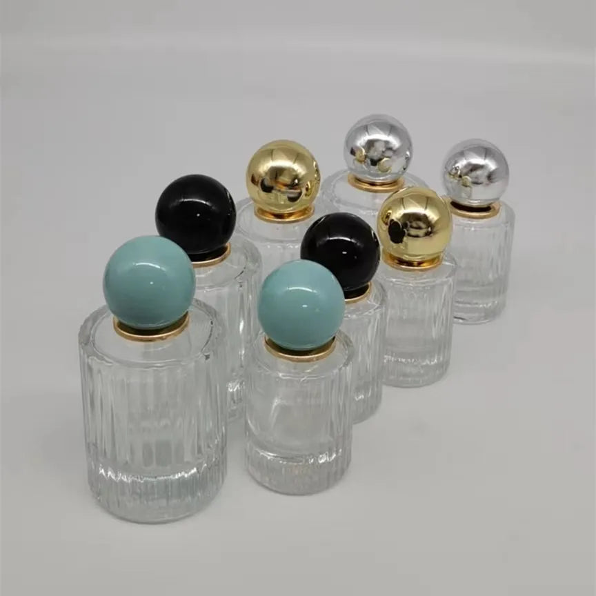 Manufacturer 1oz50ml Empty Round Vertical Fragrance Spray Glass Pump Bottle Cosmetic Packaging Bottle