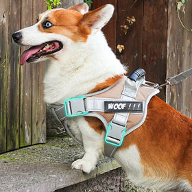 2021 Classic Simple Dog Harness Reflective Adjustable Soft Padded Vest Durable Nylon with Easy Control Handle Ribbon Decoration