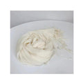 Real Wool Scarf Long White Wool Scarf for Painting and Dyeing