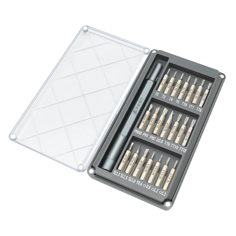 KAFUWELL PS2925 25 in 1 Phone Repair Pocket Precision Kit Magnetic Mini Precision Ratchet Magnetic Screwdriver Tool Set