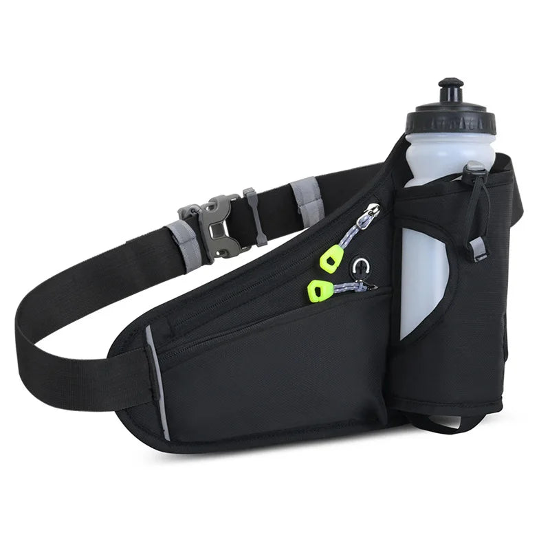 New Multifunctional Outdoor Sports Waist Bag for Women and Men Waterproof Running Belt Bags Fanny Pack with Water Bottle Holder