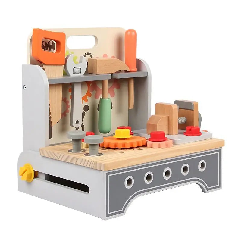 Factory Wooden Kids Toys Tool Workbench Set Wooden Simulation Construction Montessori Education Toys for Toddler