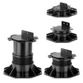 Deck Pedestal System with Aluminum Joist Plastic Pedestal for Wpc Decking