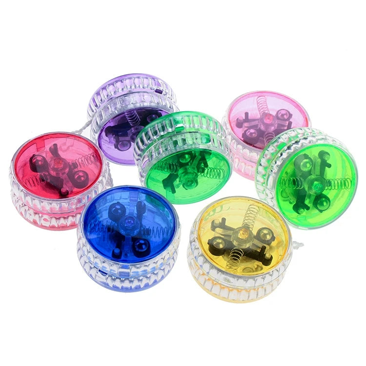 Parties Light-up Toys Colored Plastic with Clutch Pull Wires Glowing LED Lights Flashing Yo-yowing Yoyo Ball