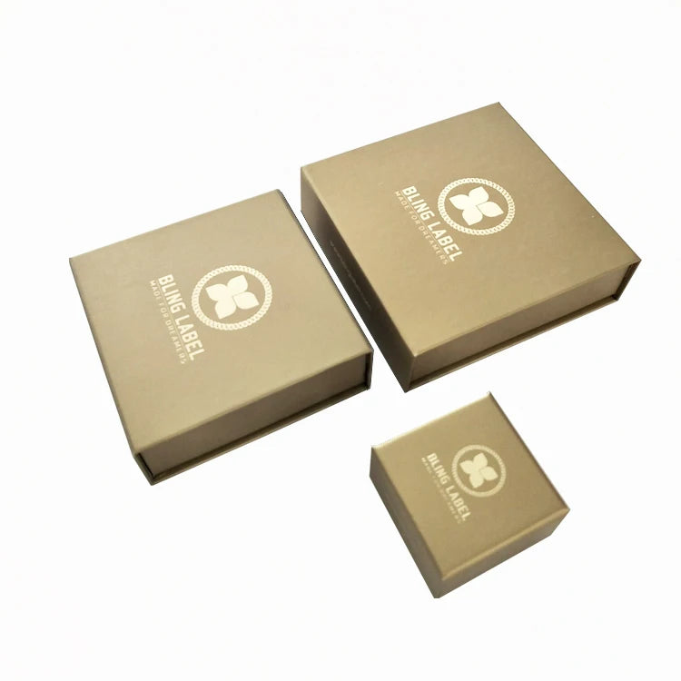 Wholesale Square Jewelry Gift Boxes Cardboard Paper with UV Coating Matt Lamination Embossing for Earrings and Bracelets