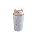 Net Mug Red Drinking Water Ceramic With the Same Cute Cat High-value Cup Girl Box Mugs Contemporary HANDGRIP Presents 480ml
