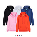 Custom Logo Men's Polyester Cotton Hoodies Women's Sweatshirt Printed USA Size Sports Tops Colorful Solid Pattern Hooded Collar
