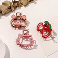 2022 Cute Cat & Small Bear Design Alloy Mini Hair Claw Clips Sweet Small Hair Accessories for Girls