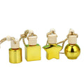 8ml Color Electroplated Glass Perfume Bottle Car Aromatherapy Bottle with Lanyard Car Hanging Perfume Bottle Stock