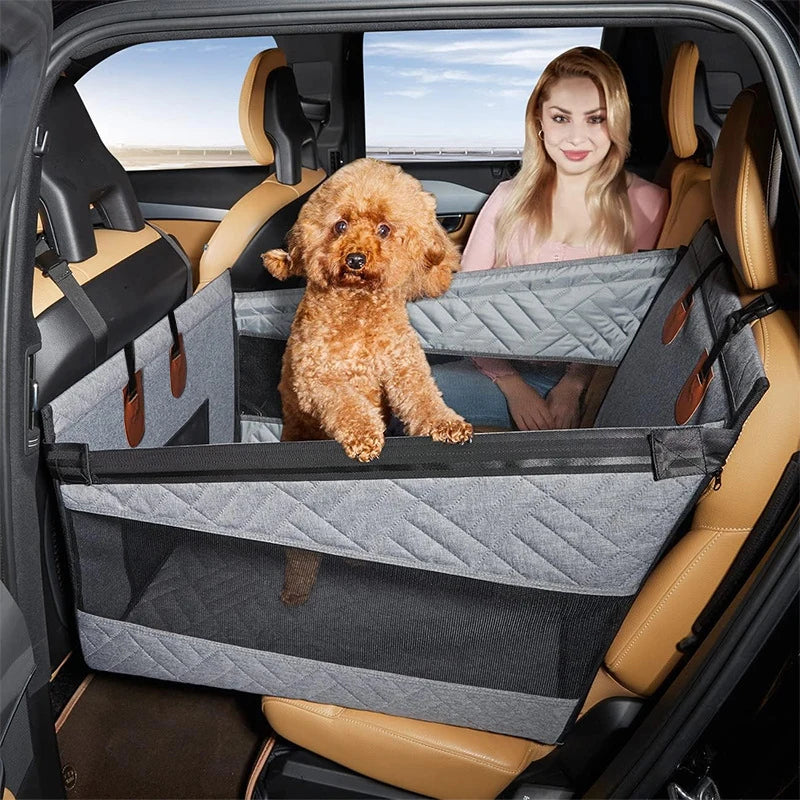 Extended Dog Car Seat Cover for Pet Car Seat Cover Oxford Cat Seat Back Pet Hammock Car Back for Small Medium Large Dogs