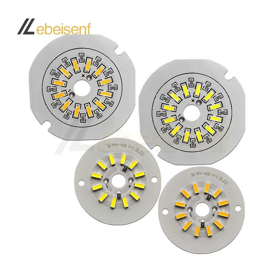 32mm 38mm Round PCB LED Light Board DC 5V 3W SMD4014 Dimmable Beads 3000K Warm/White 6000K Single Color Aluminum Lamp Panel