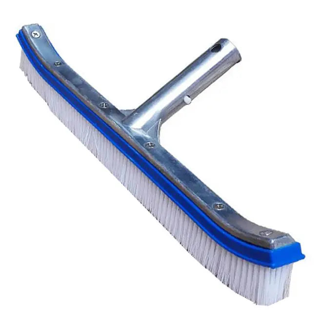Pool Wall Brush Cleaning Equipment Brush Stainless Steel Algae Brush Aluminum Back for Swimming Pool