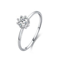 Merryshine Adjustable Ring 925 Silver & 18K Gold Heart Pattern with Cubic Zirconia & Pearl for Engagement Wedding or Party