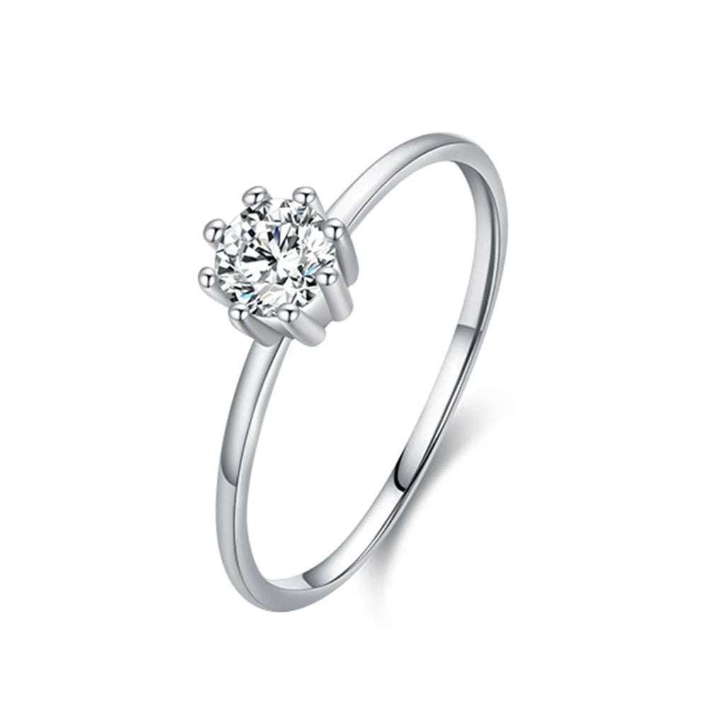 Merryshine Adjustable Ring 925 Silver & 18K Gold Heart Pattern with Cubic Zirconia & Pearl for Engagement Wedding or Party