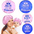 Custom Popular Your Own Brand Name Private Label Logo Satin Adult Unisex Striped Four Seasons Kids Mommy Me Hair Bonnets Edge