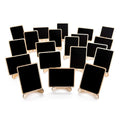 Custom Small Rectangle Blackboard Wood Mini Chalkboards Signs with Support Easels for Birthday Party Decor