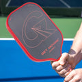 Lansda 16Mm T700 Carbon Fiber Pickleball Paddle Red Edge Guard Rough Surface With Paddles Cover Wholesale From China