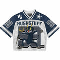 Custom Oversized Mesh T-shirt Boxy Cropped American Football Jersey Streetwear T-shirts