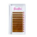 Private Label 0.05mm 0.07mm 0.10mm Lashes Colorful Lash Extensions Mix Color Eyelash Extension Color