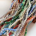 JC Crystal Factory Price Glass Beads Bicone Beads Garment and Jewelry ab Colors Crystal  4mm Bicone Bead