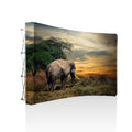 10FT Pop-up Display Straight Aluminum Frame Fabric Banner Stand for Trade Show Backdrop Wall