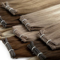 LeShine Raw Thin Invisible Genius Weft Hair Extensions Virgin Double Drawn Hair Genius Weft Hair Extentions