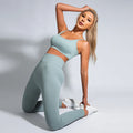 Workout Sets for Women Yoga Suit Fitness Women Sustainable Activewear Sports Run Ribbed Yoga Leggings Set 2023 Gym Fitness Sets
