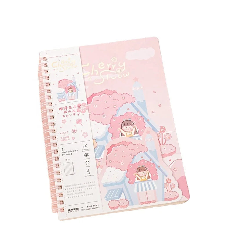 Leather Sublimation Journals for Student A4 Size Checkered Purple Butterfly Notebook