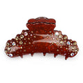 Top Quality Acrylic Hair Clamps with Colorful Crystal Rhinestone Hair Claw Clips Women Acrylic Hair Claw Accessories