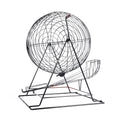 New Lotto Draw Ball Game Cage Metal Hand Lottery Machine for Online Bingo Juego De Lottery Tickets