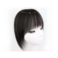 HQ 2024 Finish Clip in Extensions 100% Human Hair Natural Hair Line Hair Pieces Silk Topper with Front Bangs