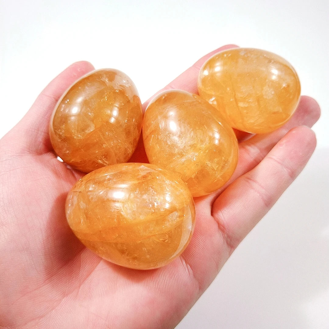 HZ Natural Jade Citrine Yoni Eggs for Kegel Exercise Crystal Crafts