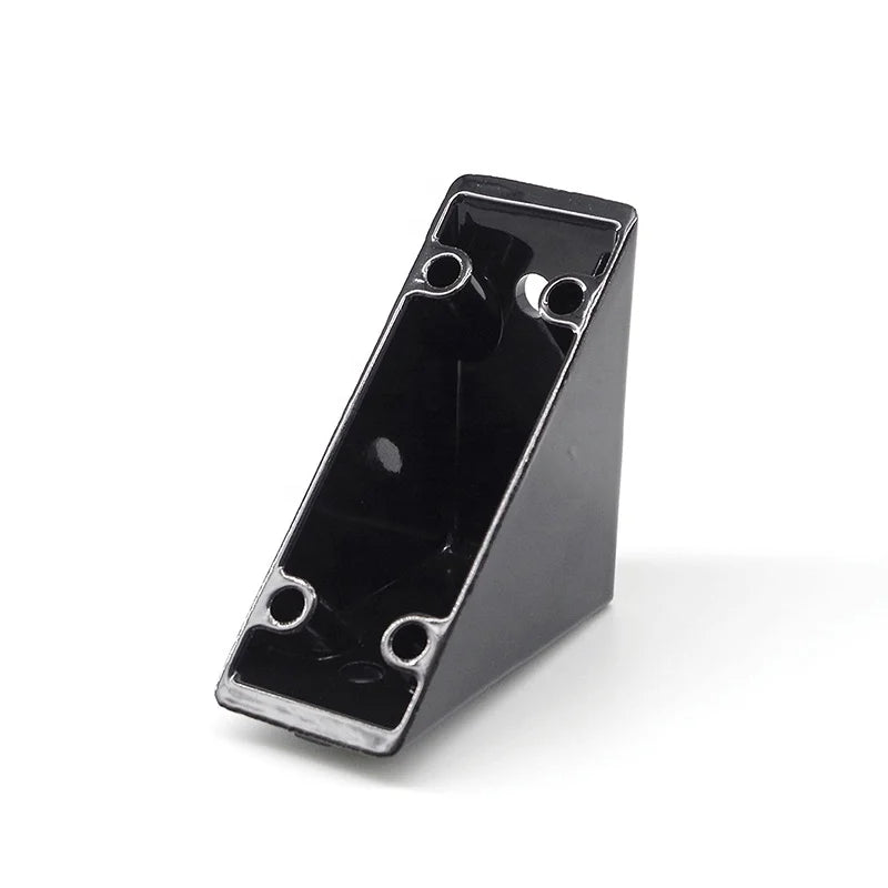 1166 China Manufacturer Die Casting  Silver and Black Matte Aluminum Bracket 40*80mm 40*80 40*40   2040  3060  4080 4590