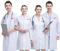 White Coat Doctor Operating Room Pharmacy Lab Coat Costume Comfortable Durable Clinical Pet Hospital Long Sleeve Doctor Coat MegaBDM