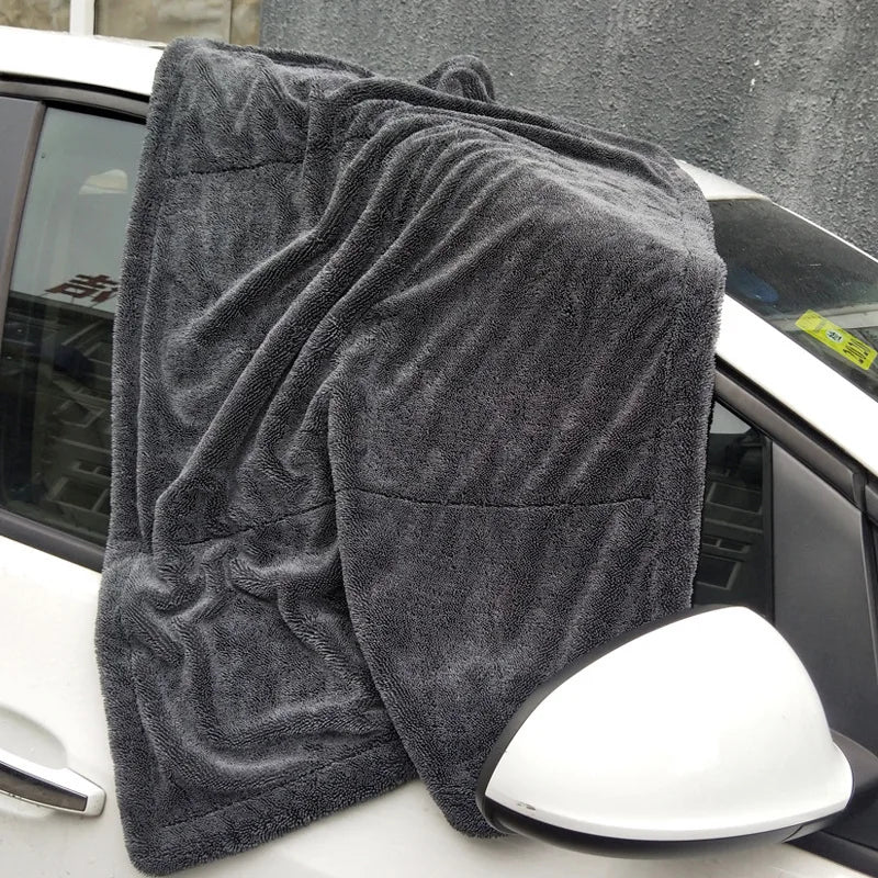 Personalized Towels  Double Layer Thickened Twist Towel Absorbent Car Wash Towel for Automotive Microfiber Car Cleaning Cloth