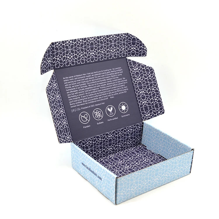 Custom Logo Corrugated Paper Ecommerce Shipping Box Packing Delivery Mailer Packaging Box with Custom Logo Insert Mailer Box