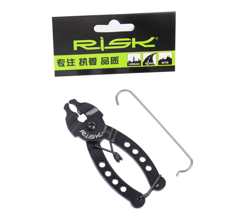RISK Cycling Chain Clamp Magic Buckle Bicycle Tool Kit Mini Bike Chain Quick Link Tool with Hook up Multi Link Plier MTB Road