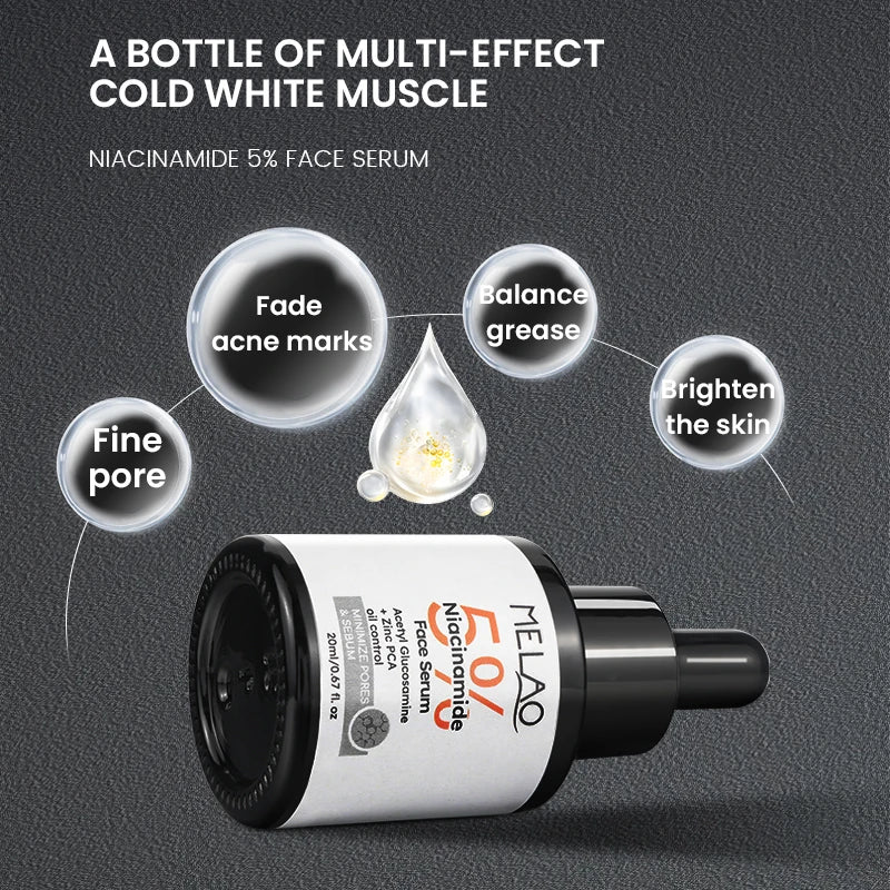 Private Label Korea Makeup Peptides Cosmetic Moisturizer Facial Whitening Vitamins Skin Face Care Niacinamide Face Serum